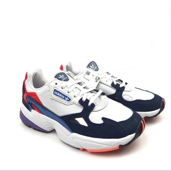 adidas falcon crystal white navy